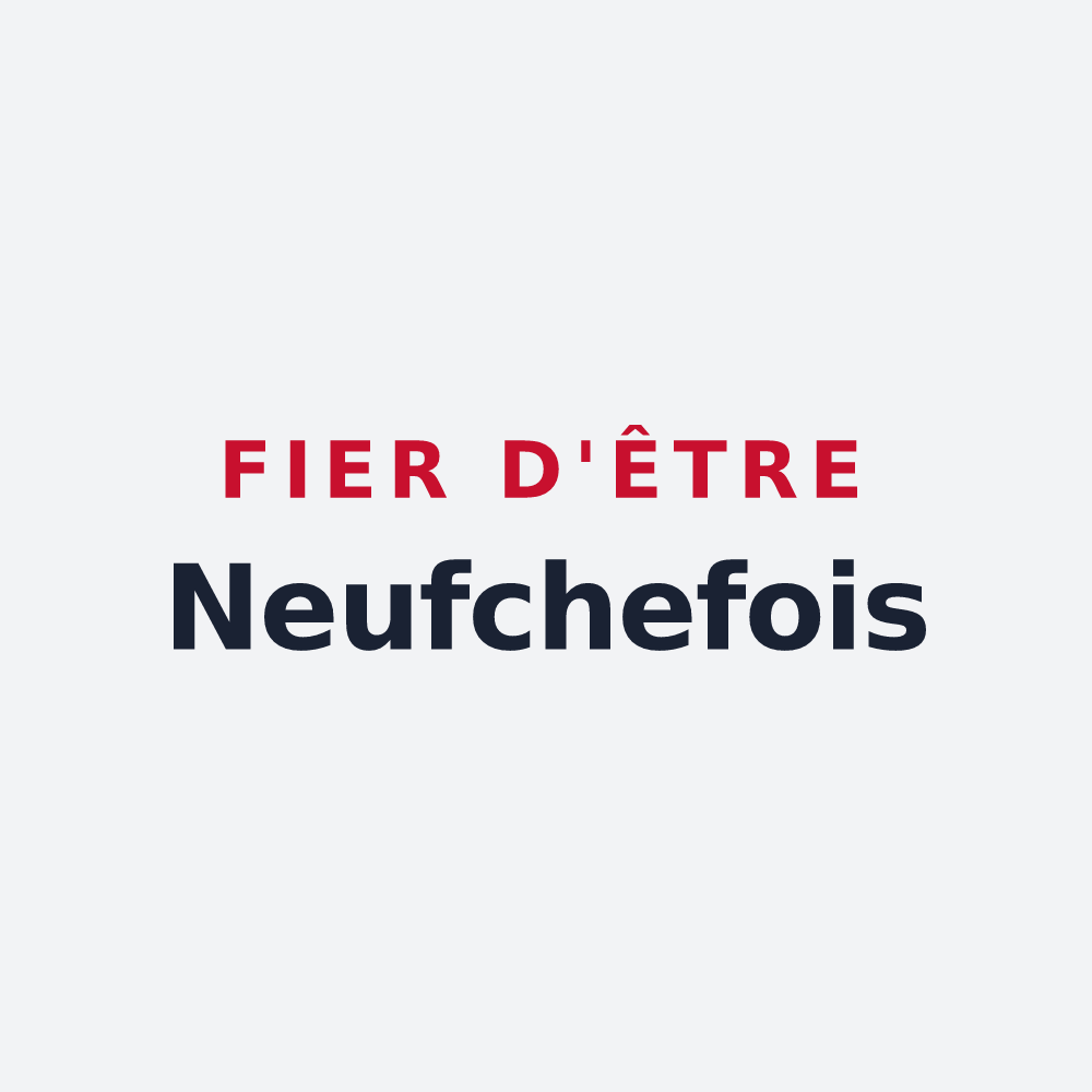 Poster « Fier d'être Neufchefois » — design pour Neufchef