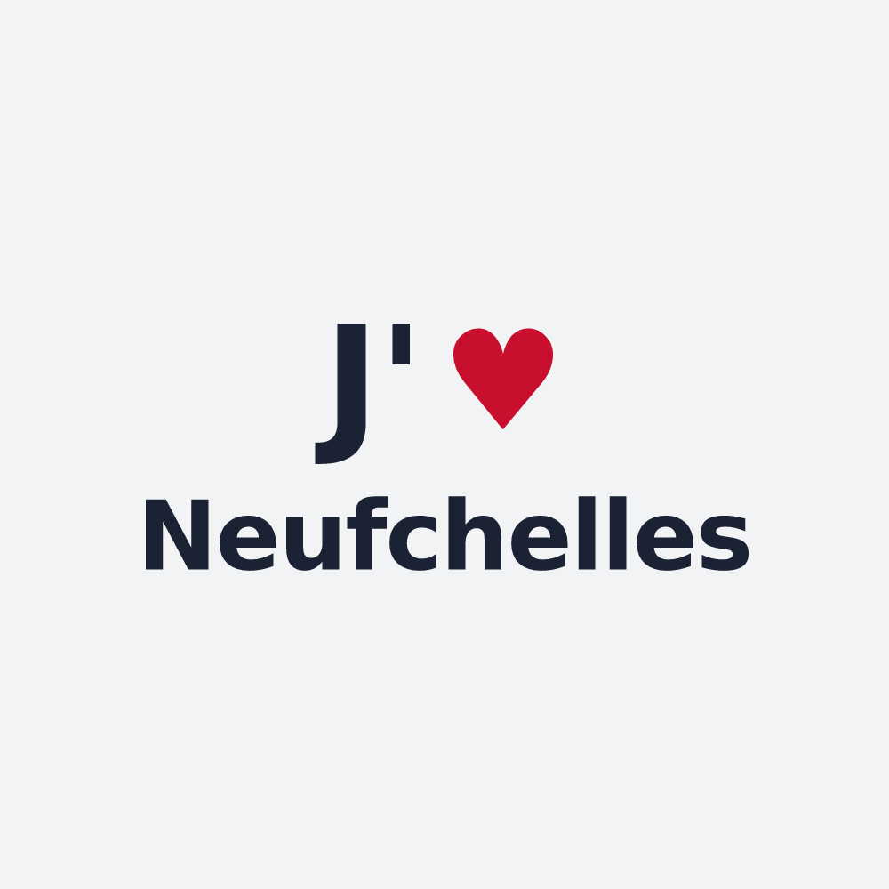 Poster personnalisé Neufchelles — design J'aime Neufchelles