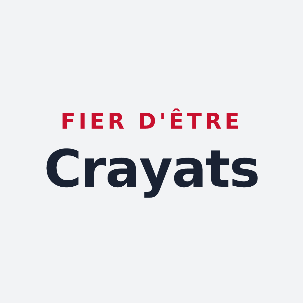 Poster « Fier d'être Crayats » — design pour Neufmanil