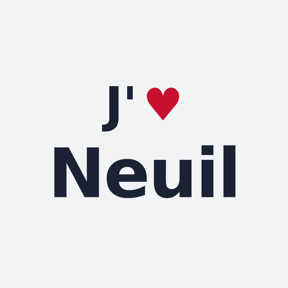 Poster personnalisé Neuil — design J'aime Neuil