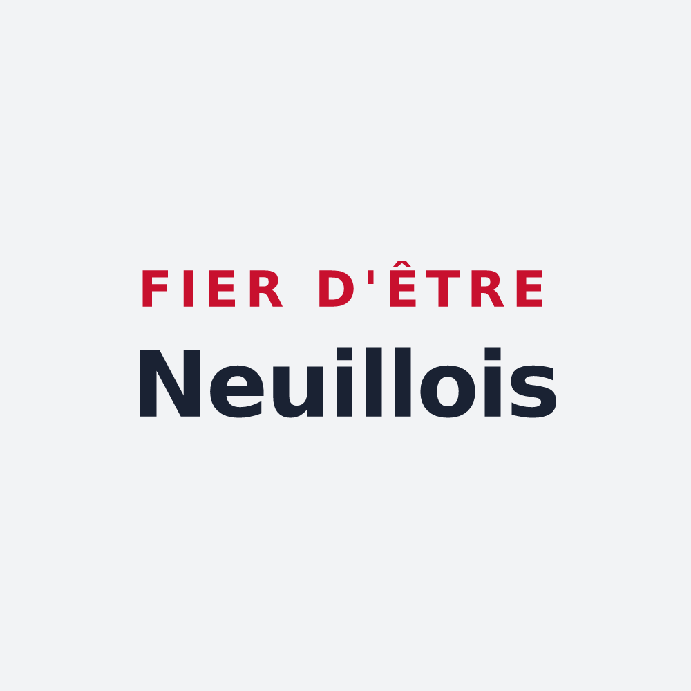 Poster « Fier d'être Neuillois » — design pour Neuil