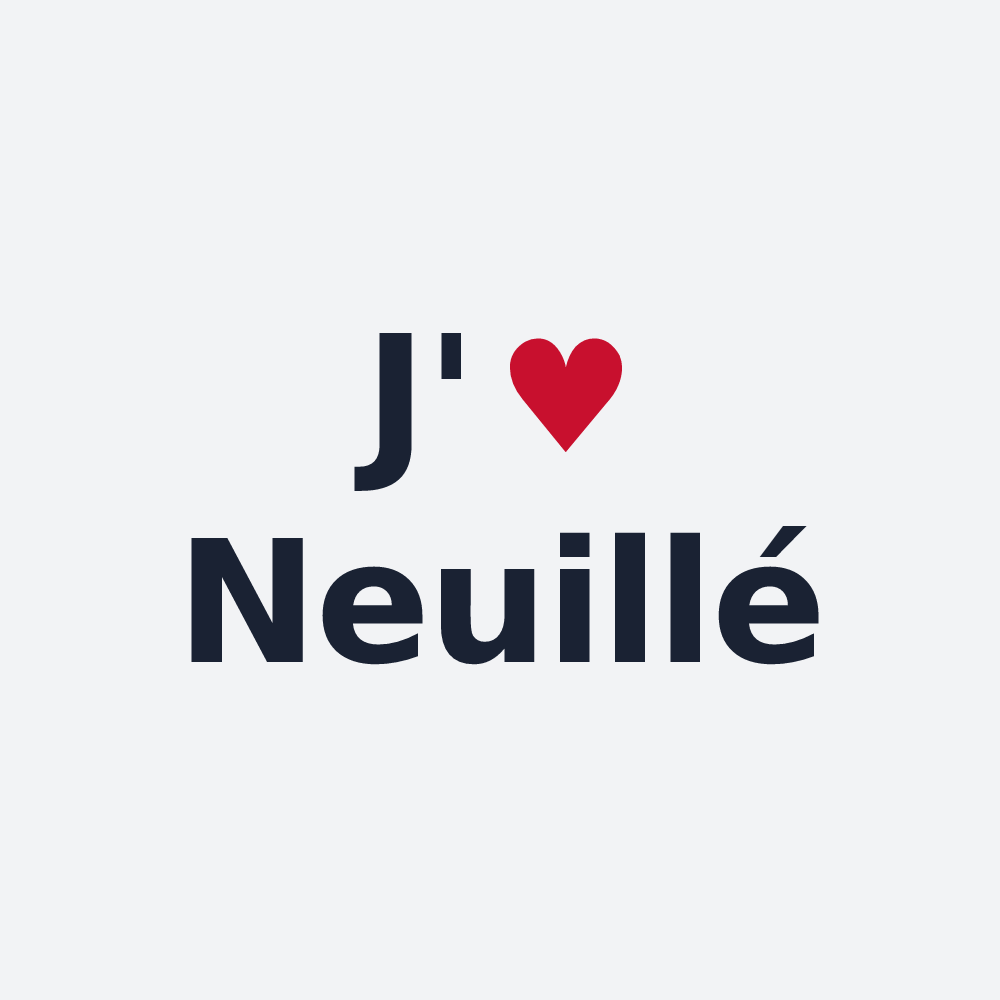 Poster personnalisé Neuillé — design J'aime Neuillé
