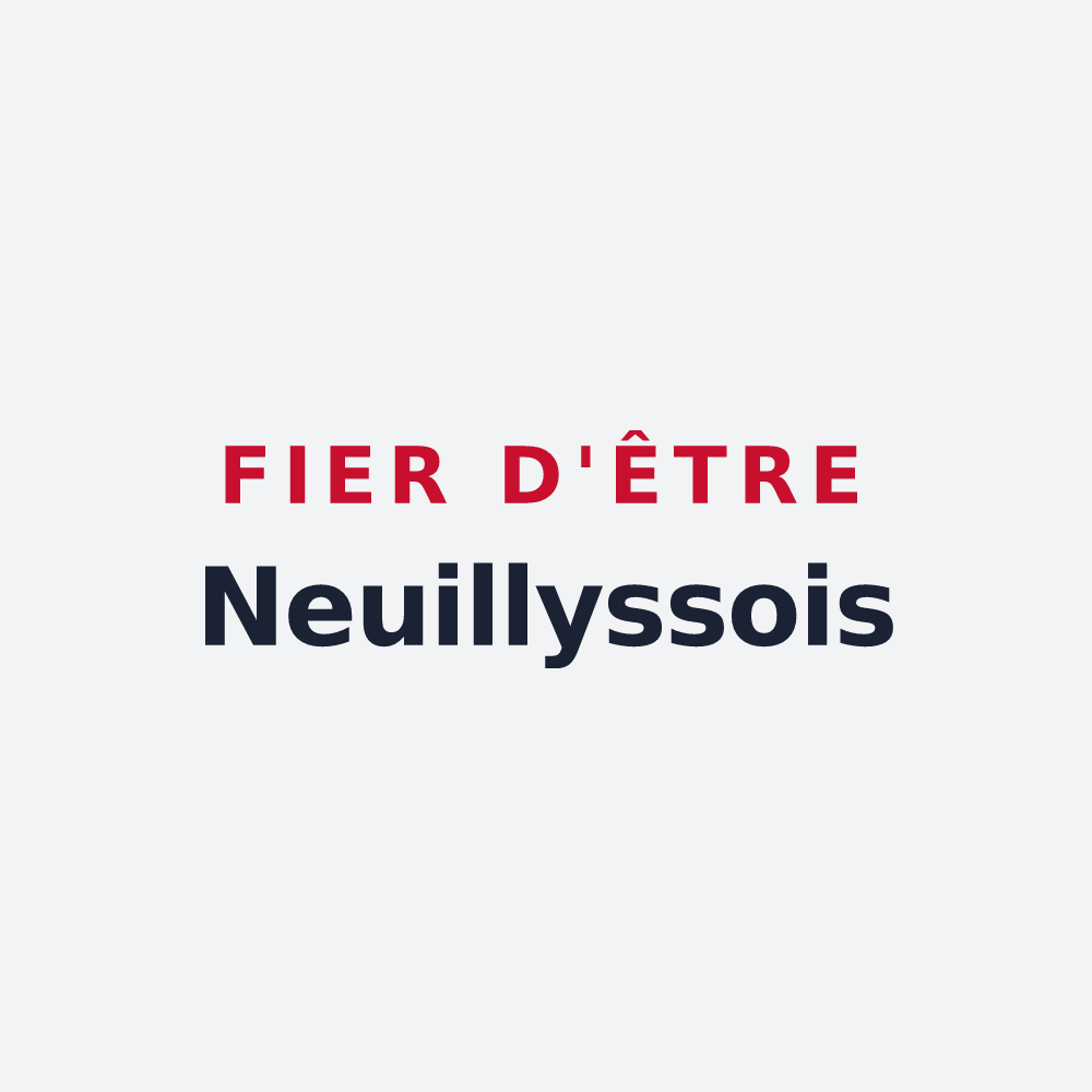 Poster « Fier d'être Neuillyssois » — design pour Neuilly-le-Bisson