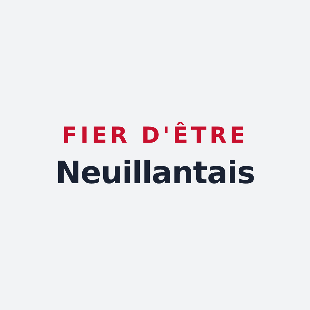 Poster « Fier d'être Neuillantais » — design pour Neuilly-sous-Clermont