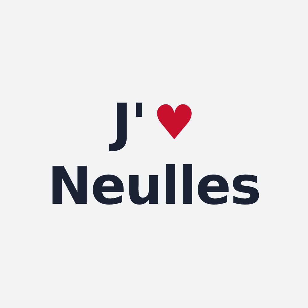 Poster personnalisé Neulles — design J'aime Neulles