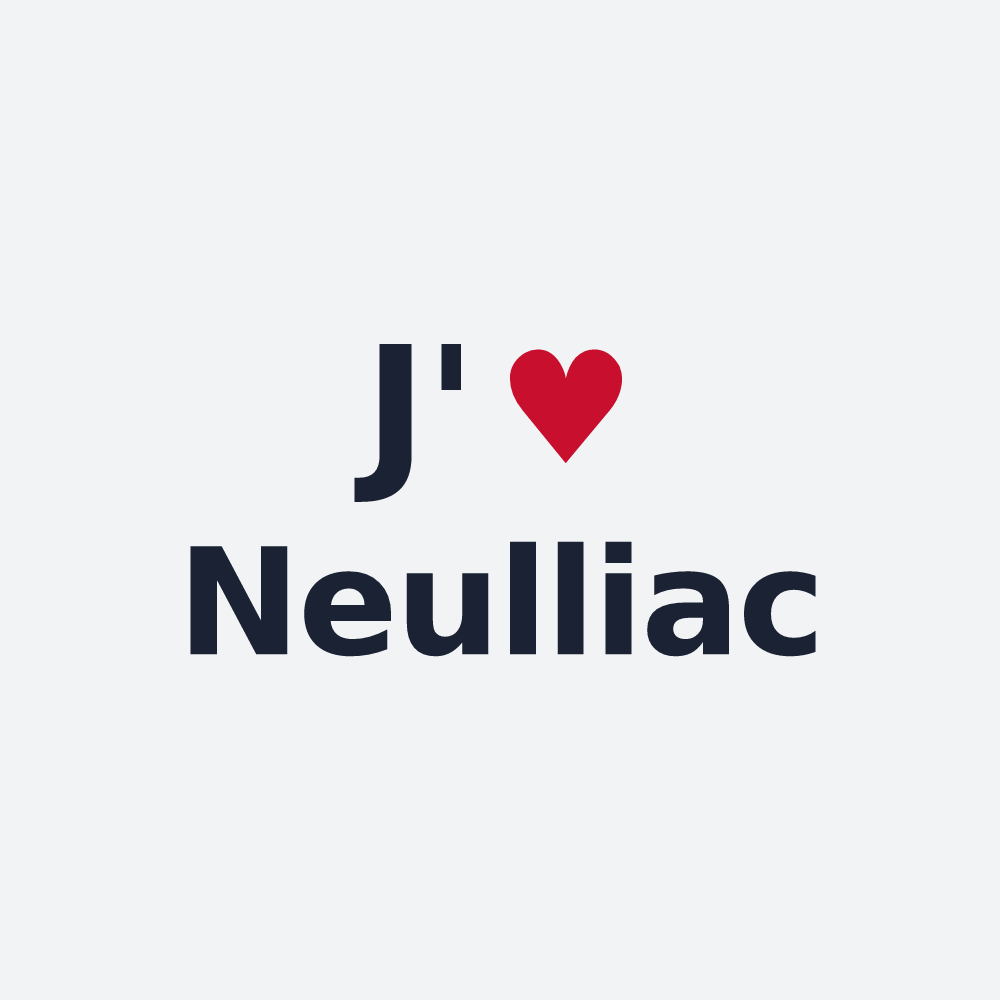 Poster personnalisé Neulliac — design J'aime Neulliac