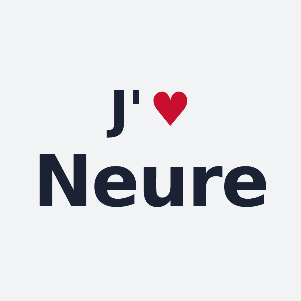Poster personnalisé Neure — design J'aime Neure