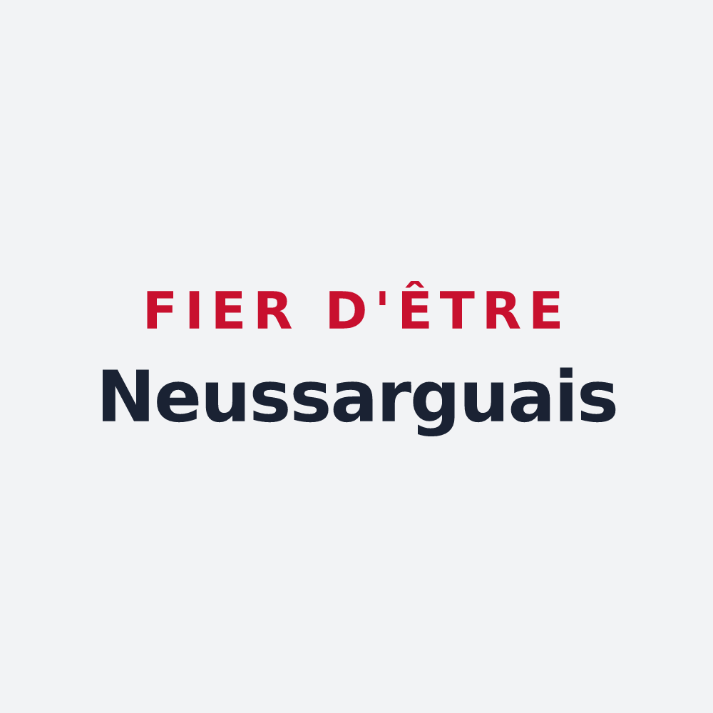 Poster « Fier d'être Neussarguais » — design pour Neussargues-Moissac