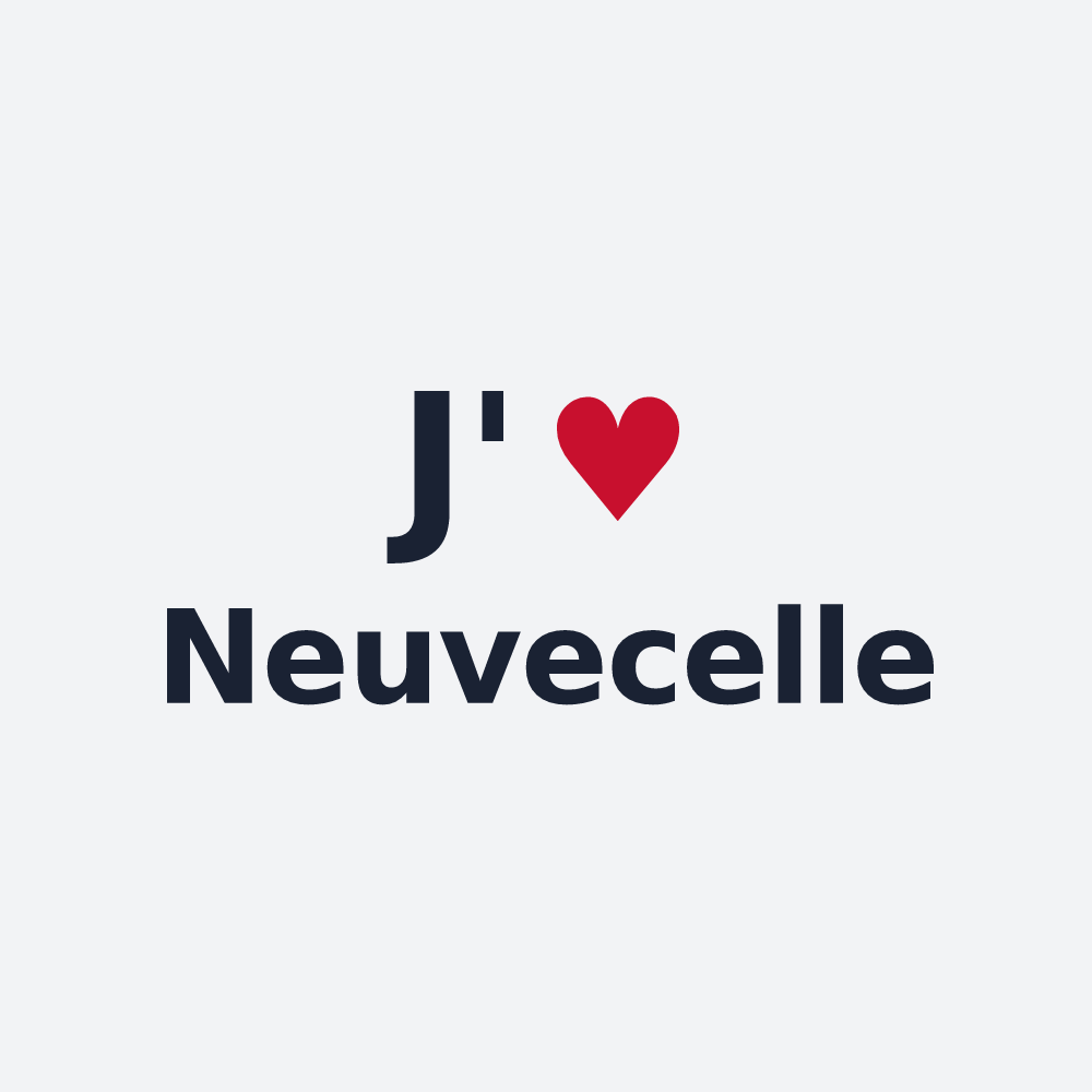Poster personnalisé Neuvecelle — design J'aime Neuvecelle