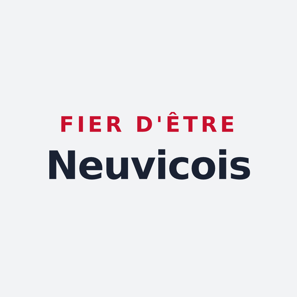 Poster « Fier d'être Neuvicois » — design pour Neuvic