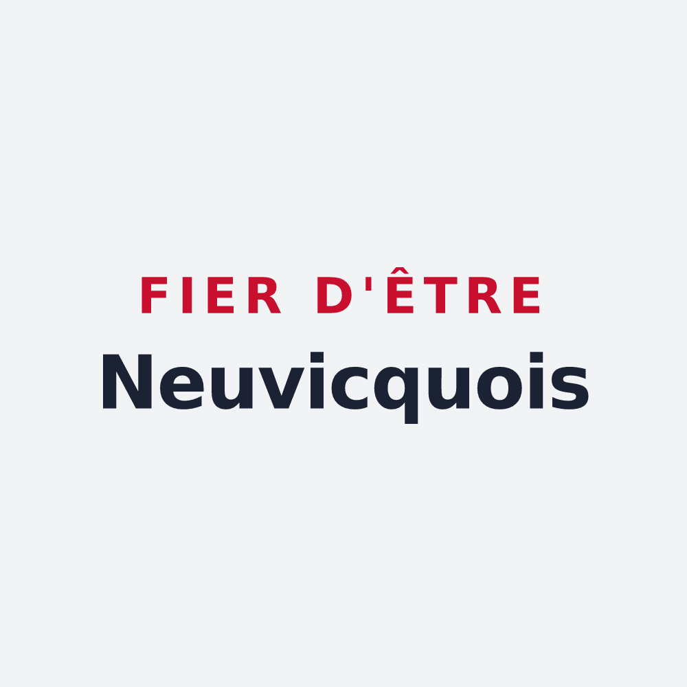 Poster « Fier d'être Neuvicquois » — design pour Neuvicq-le-Château