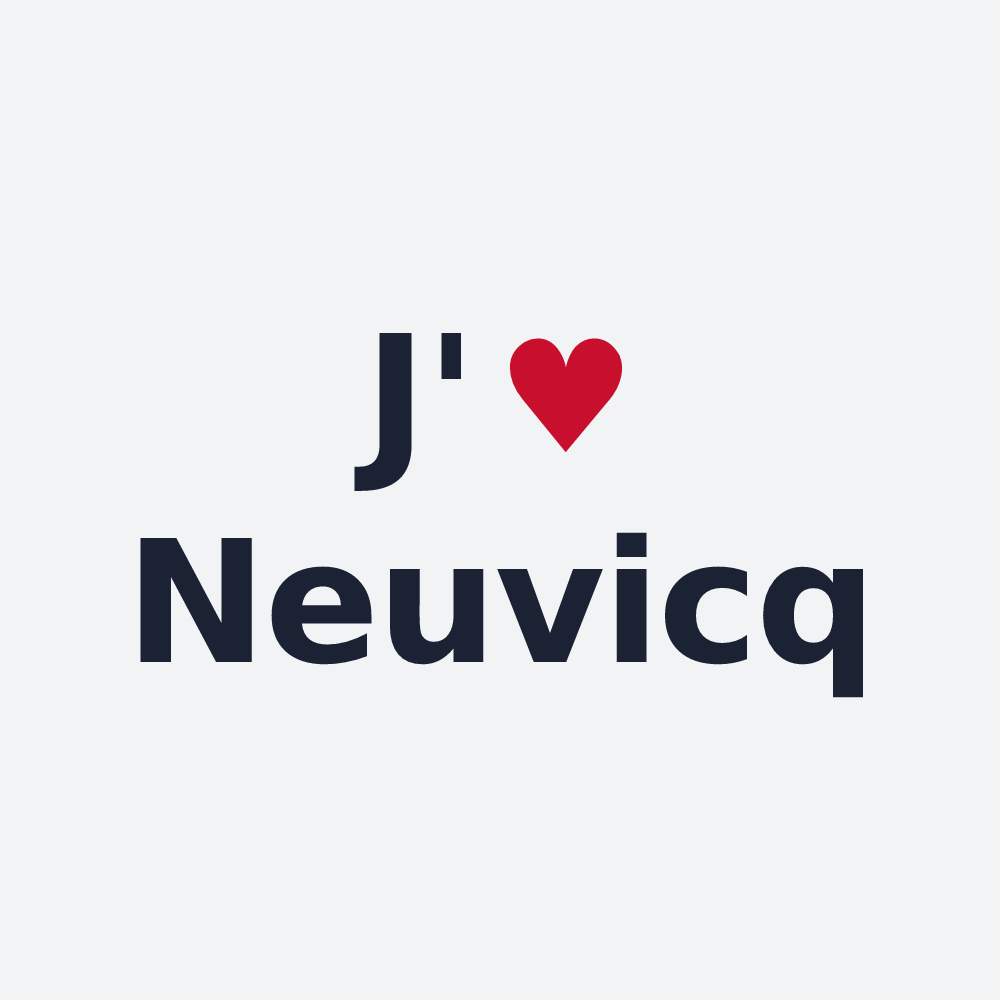Poster personnalisé Neuvicq — design J'aime Neuvicq