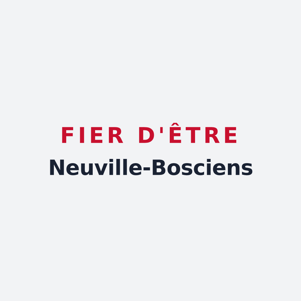Poster « Fier d'être Neuville-Bosciens » — design pour Neuville-Bosc