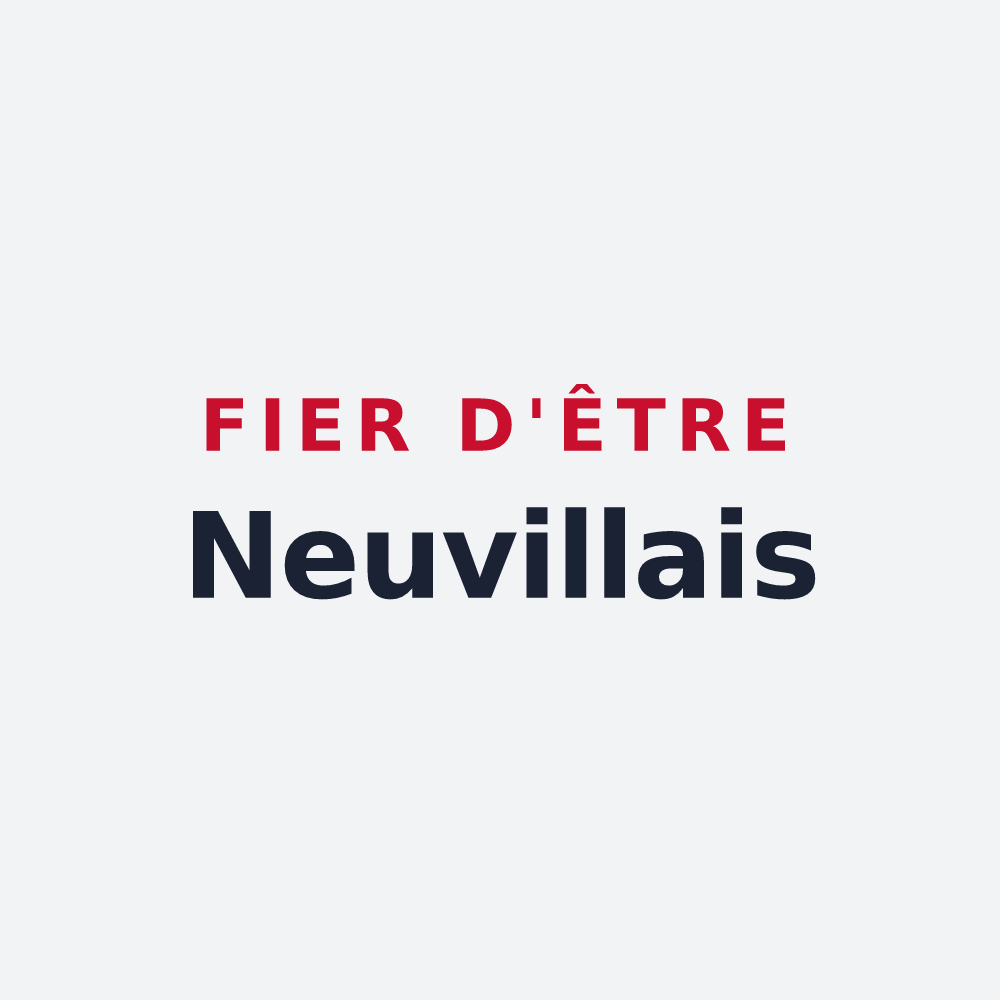 Poster « Fier d'être Neuvillais » — design pour Neuville-Ferrières