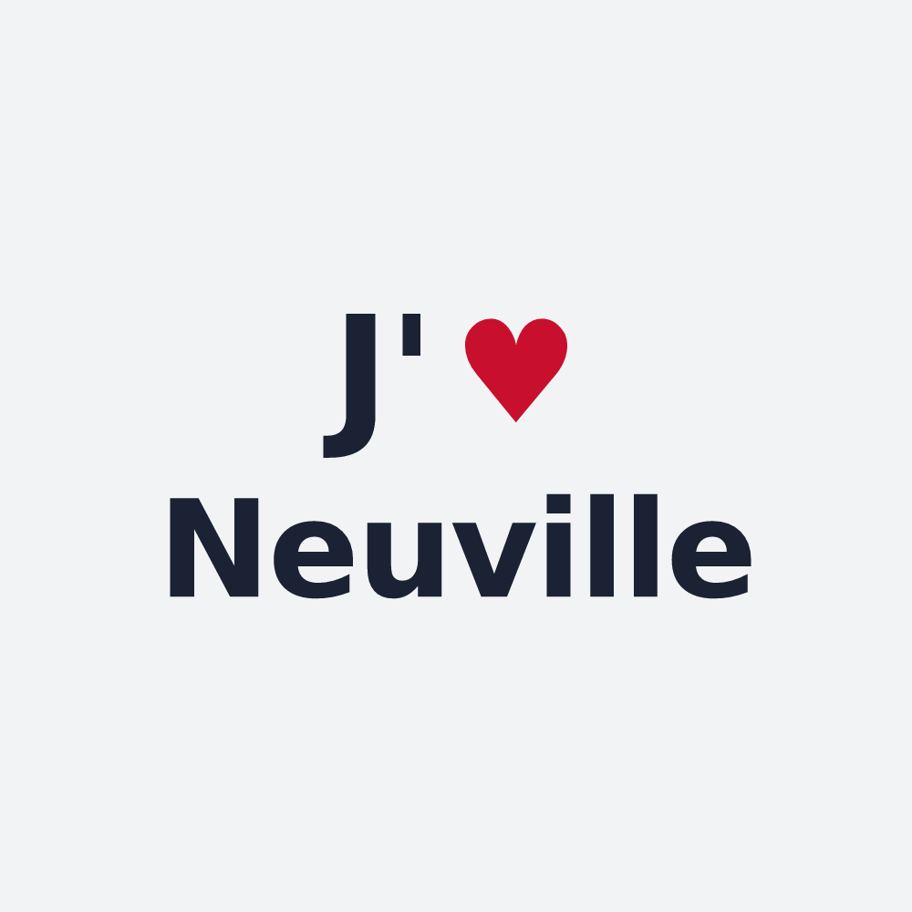 Poster personnalisé Neuville — design J'aime Neuville