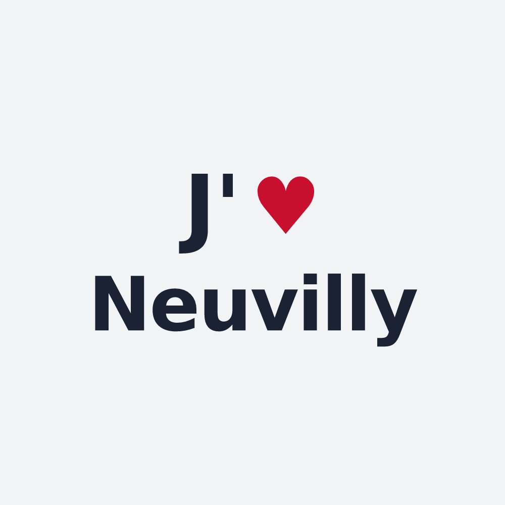 Poster personnalisé Neuvilly — design J'aime Neuvilly