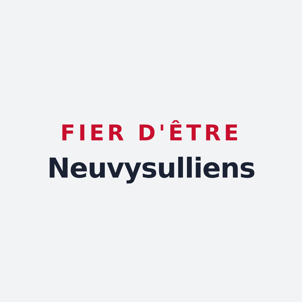 Poster « Fier d'être Neuvysulliens » — design pour Neuvy-en-Sullias