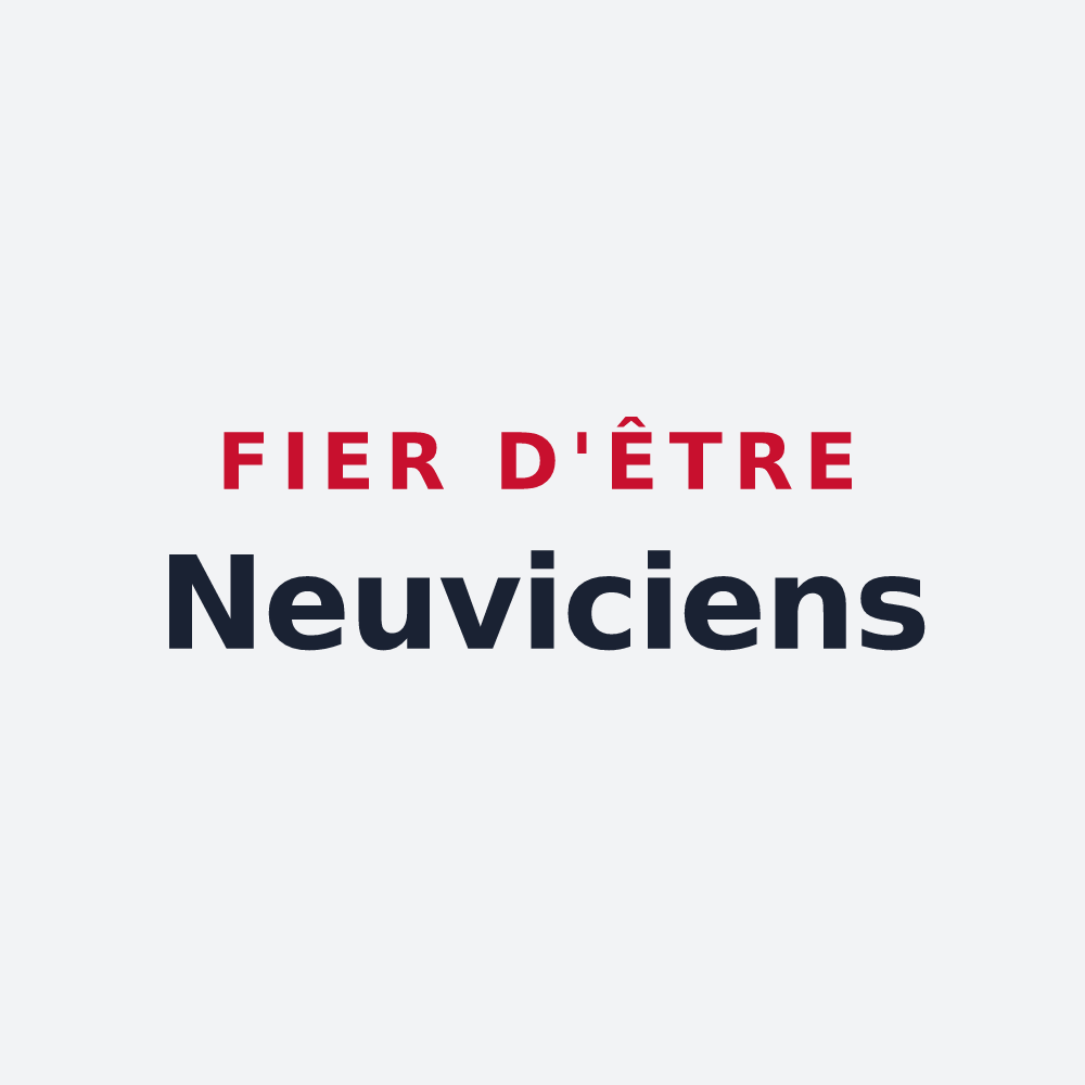 Poster « Fier d'être Neuviciens » — design pour Neuvy-Saint-Sépulchre