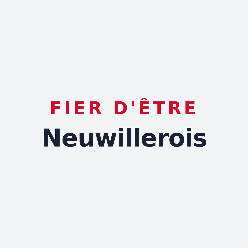 Poster « Fier d'être Neuwillerois » — design pour Neuwiller-lès-Saverne