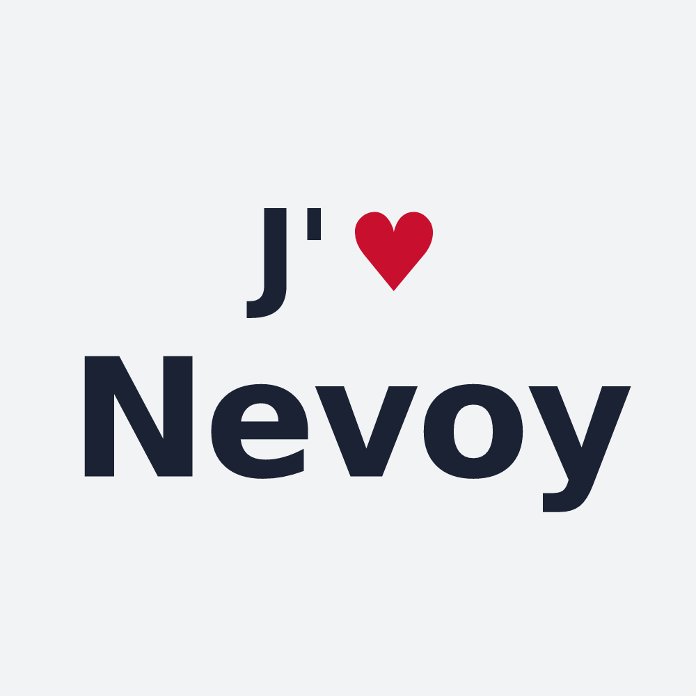 Poster personnalisé Nevoy — design J'aime Nevoy
