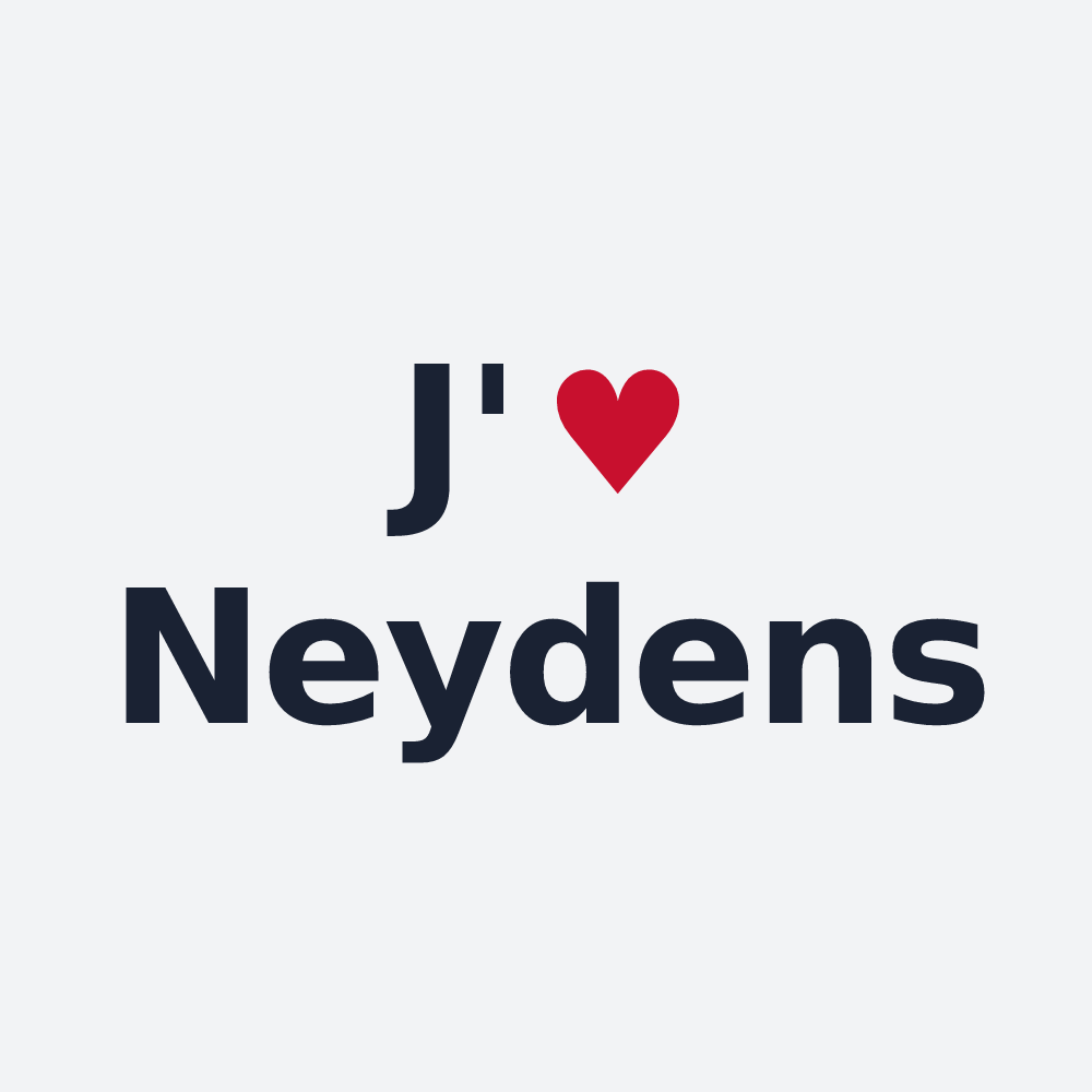 Poster personnalisé Neydens — design J'aime Neydens