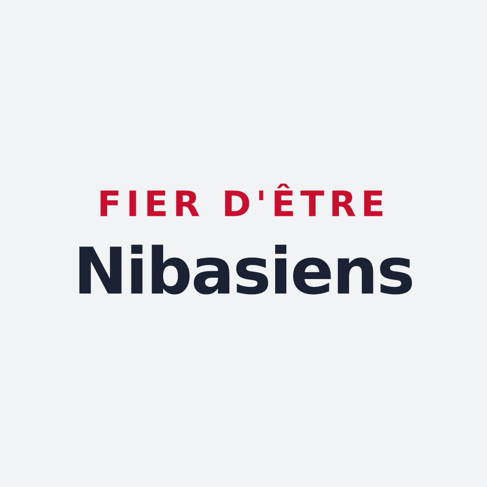 Poster « Fier d'être Nibasiens » — design pour Nibas