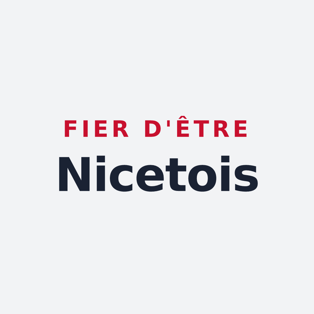 Poster « Fier d'être Nicetois » — design pour Nicey