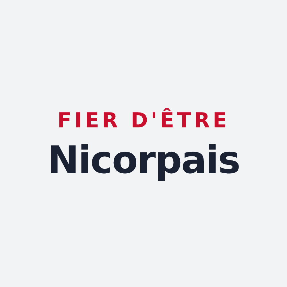 Poster « Fier d'être Nicorpais » — design pour Nicorps
