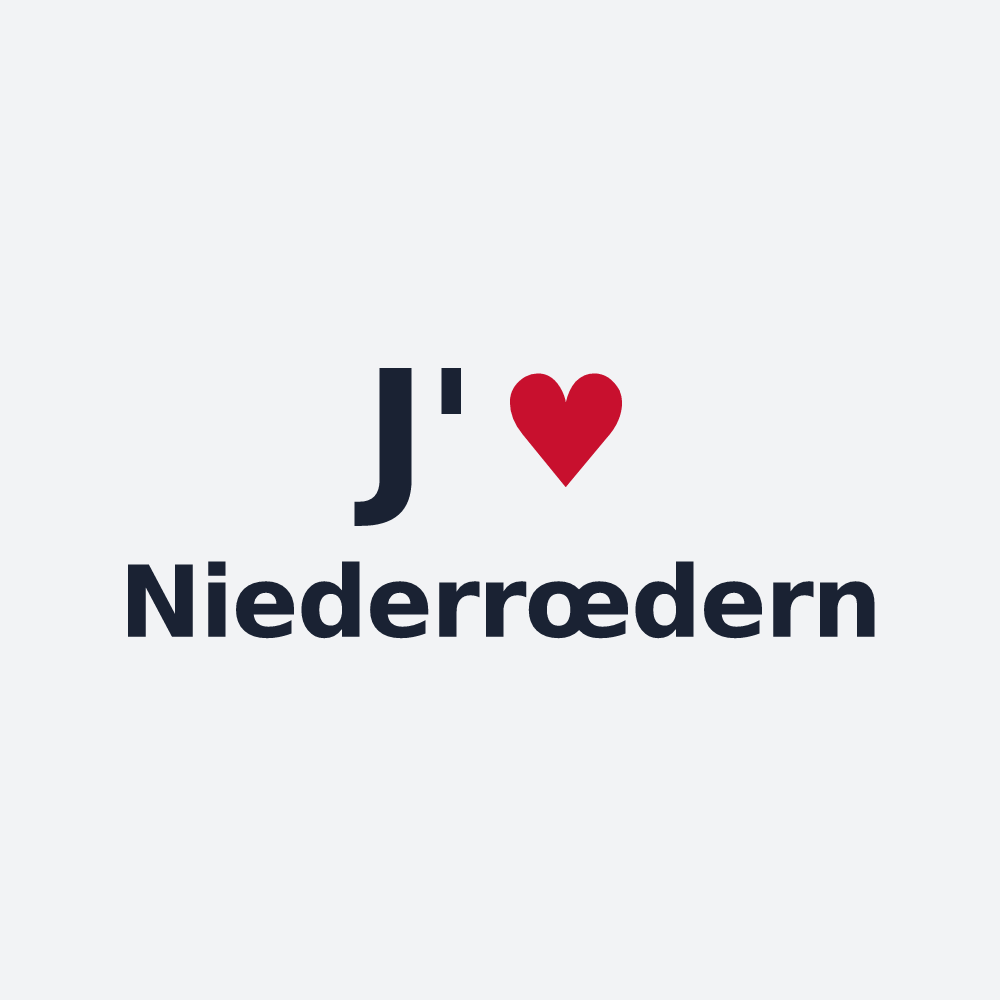 Poster personnalisé Niederrœdern — design J'aime Niederrœdern