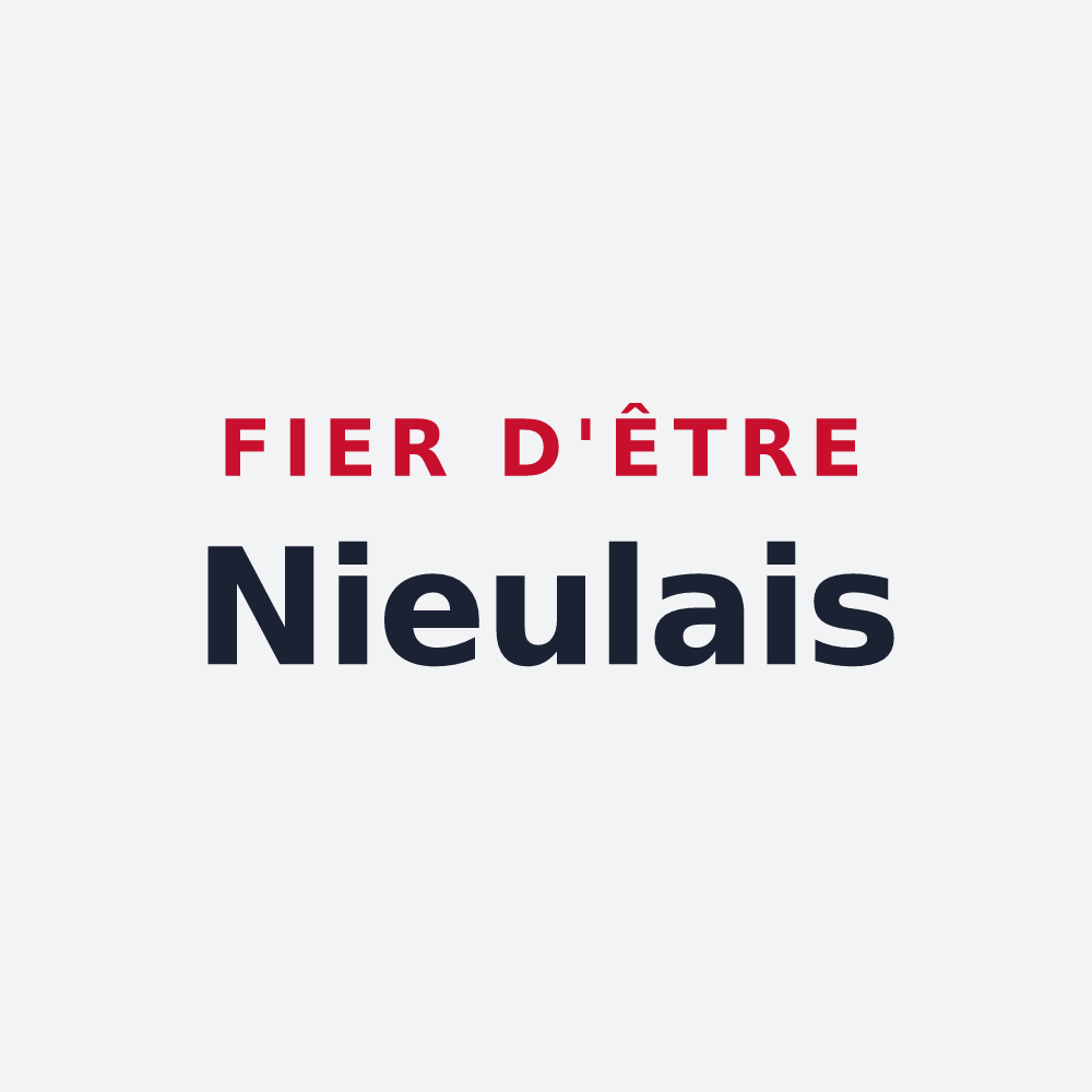 Poster « Fier d'être Nieulais » — design pour Nieul-lès-Saintes