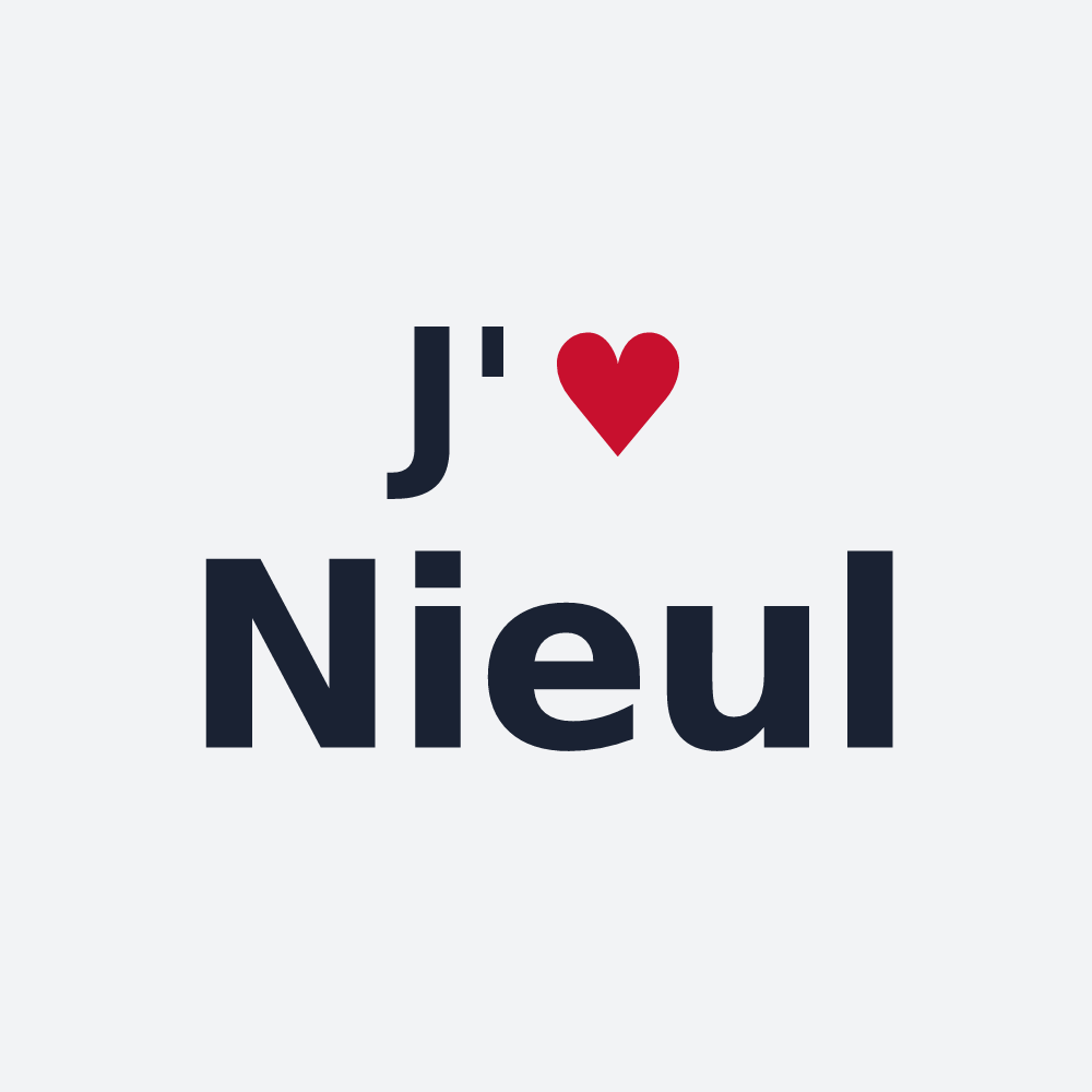 Poster personnalisé Nieul — design J'aime Nieul
