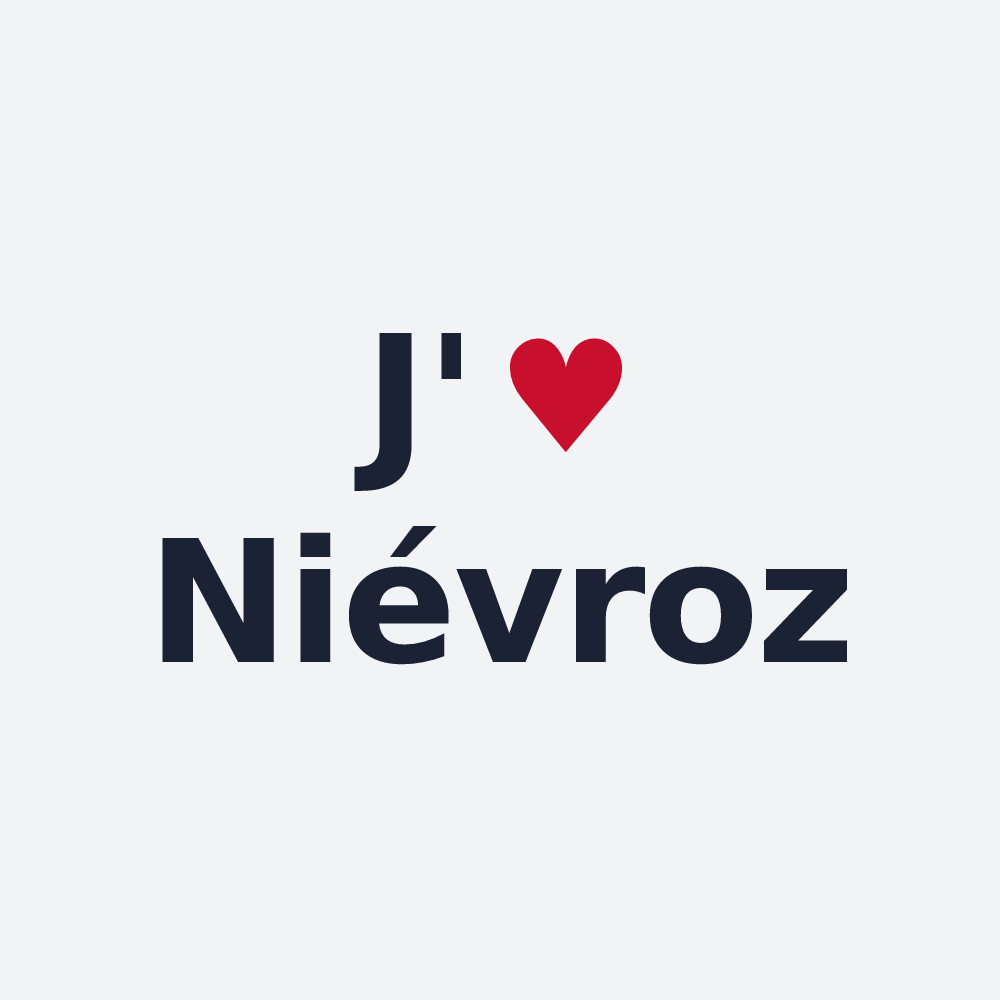 Poster personnalisé Niévroz — design J'aime Niévroz