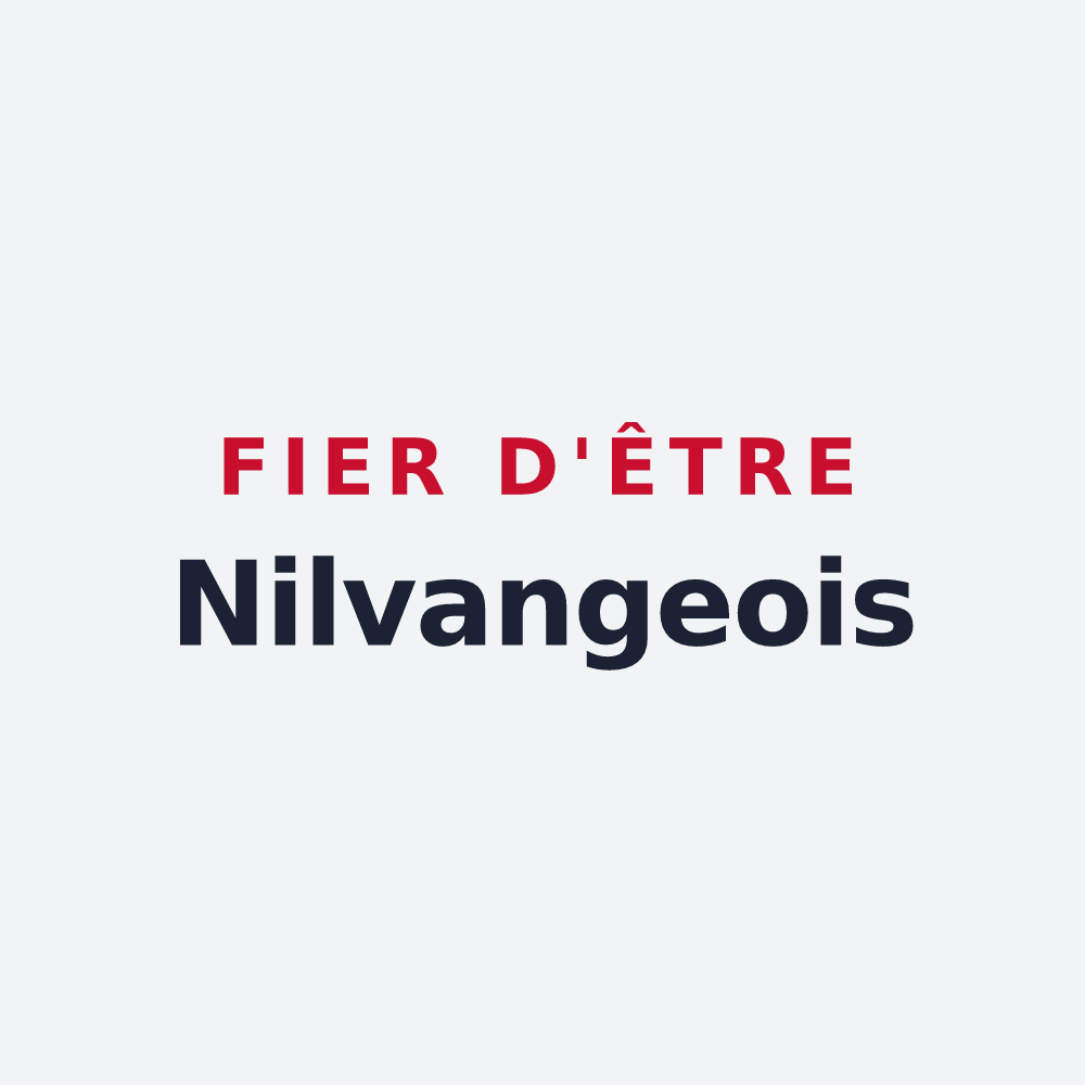 Poster « Fier d'être Nilvangeois » — design pour Nilvange