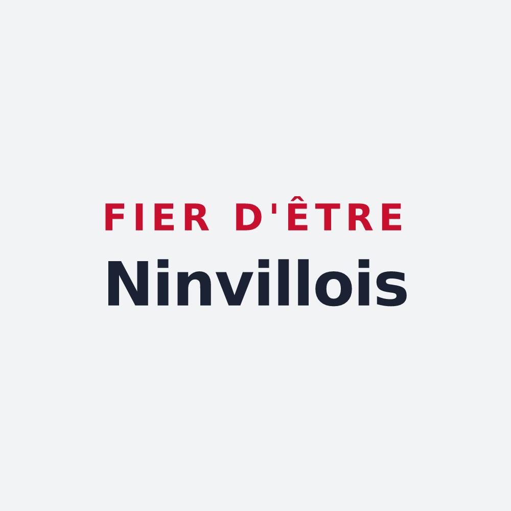 Poster « Fier d'être Ninvillois » — design pour Ninville