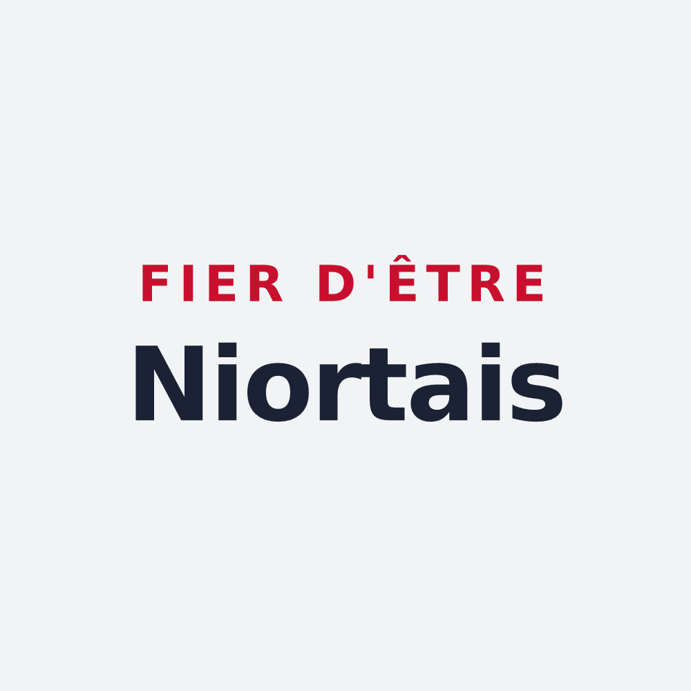 Poster « Fier d'être Niortais » — design pour Niort