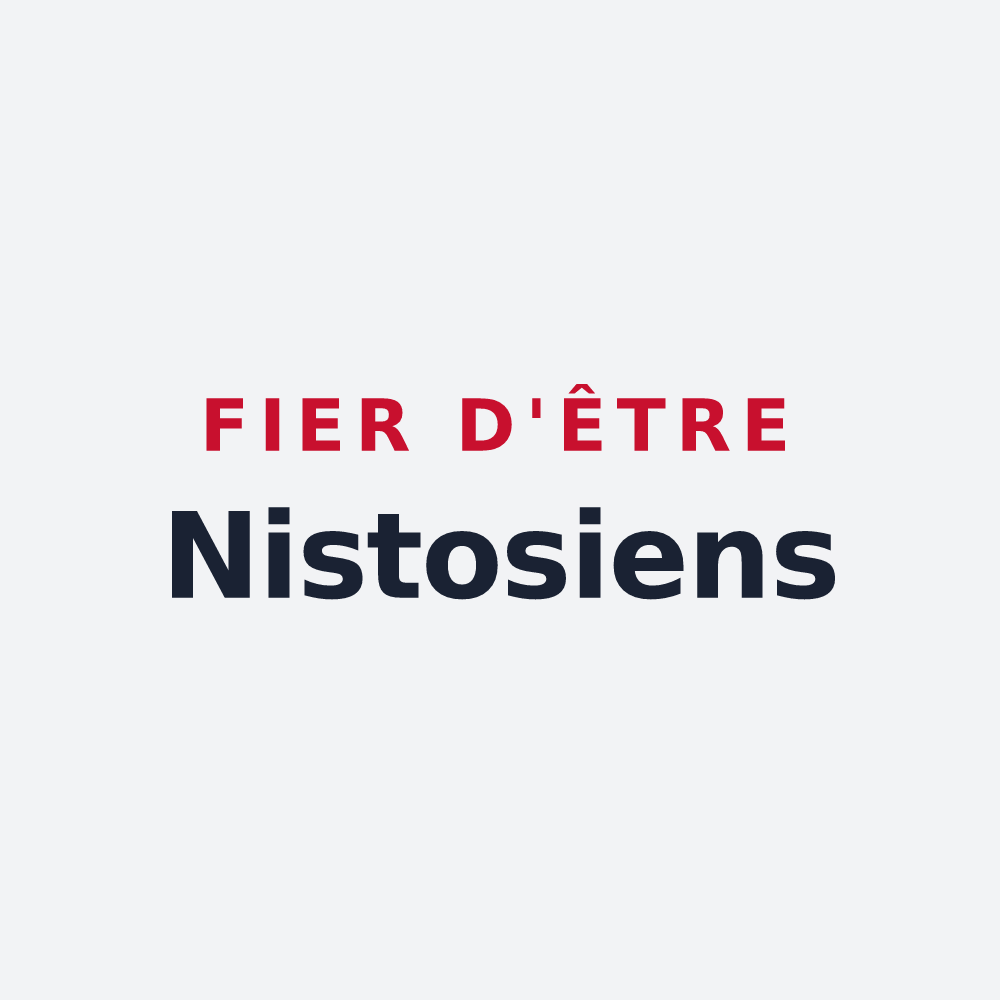 Poster « Fier d'être Nistosiens » — design pour Nistos
