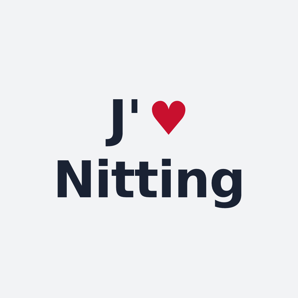 Poster personnalisé Nitting — design J'aime Nitting