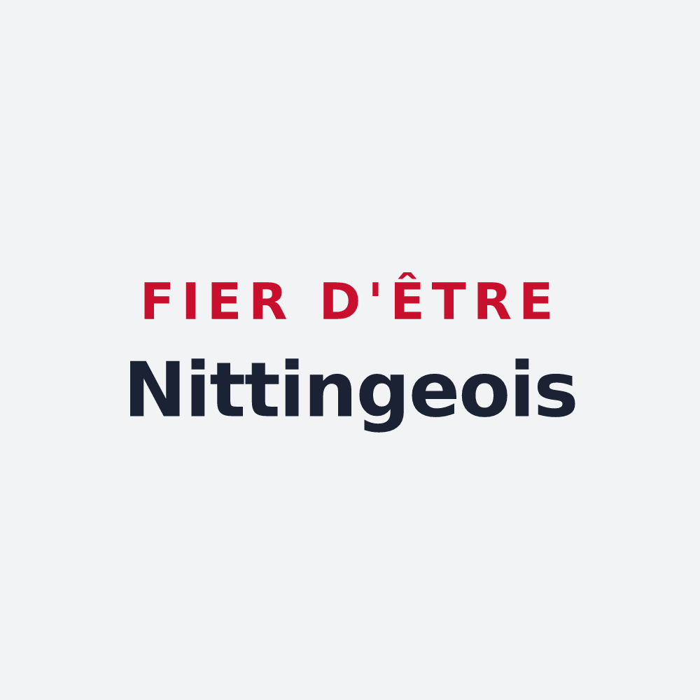 Poster « Fier d'être Nittingeois » — design pour Nitting