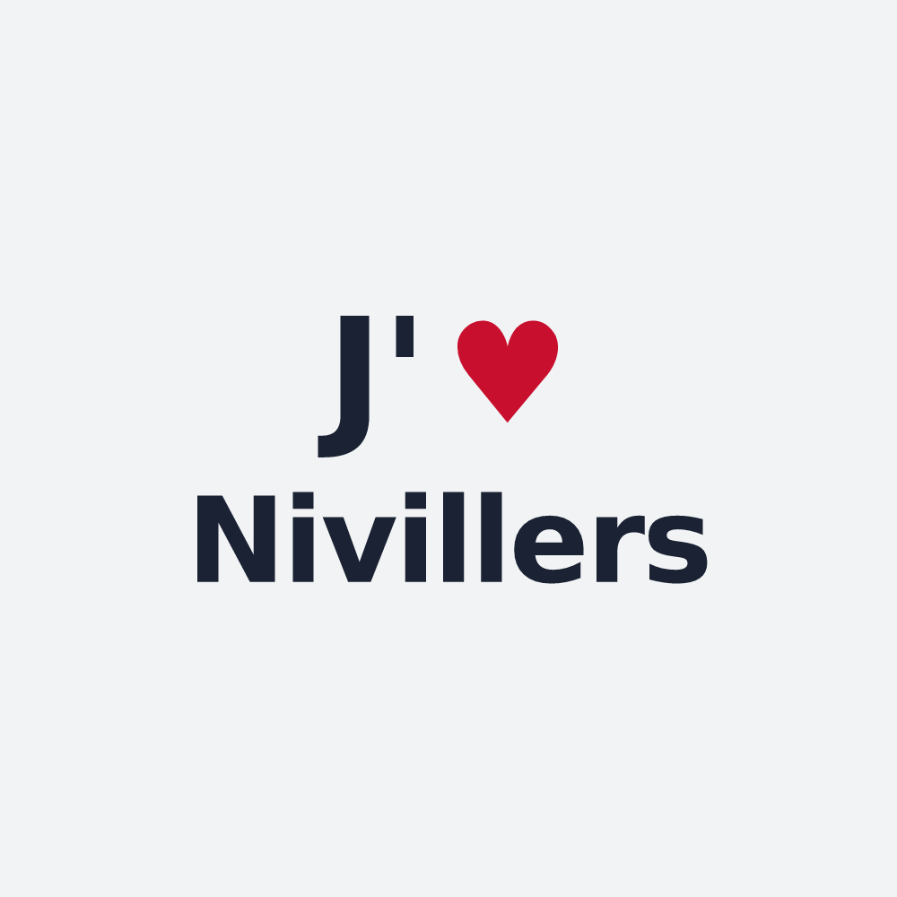 Poster personnalisé Nivillers — design J'aime Nivillers