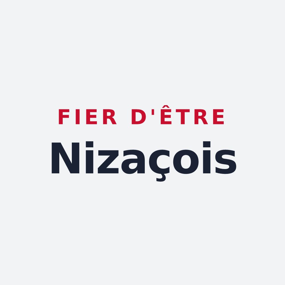 Poster « Fier d'être Nizaçois » — design pour Nizas