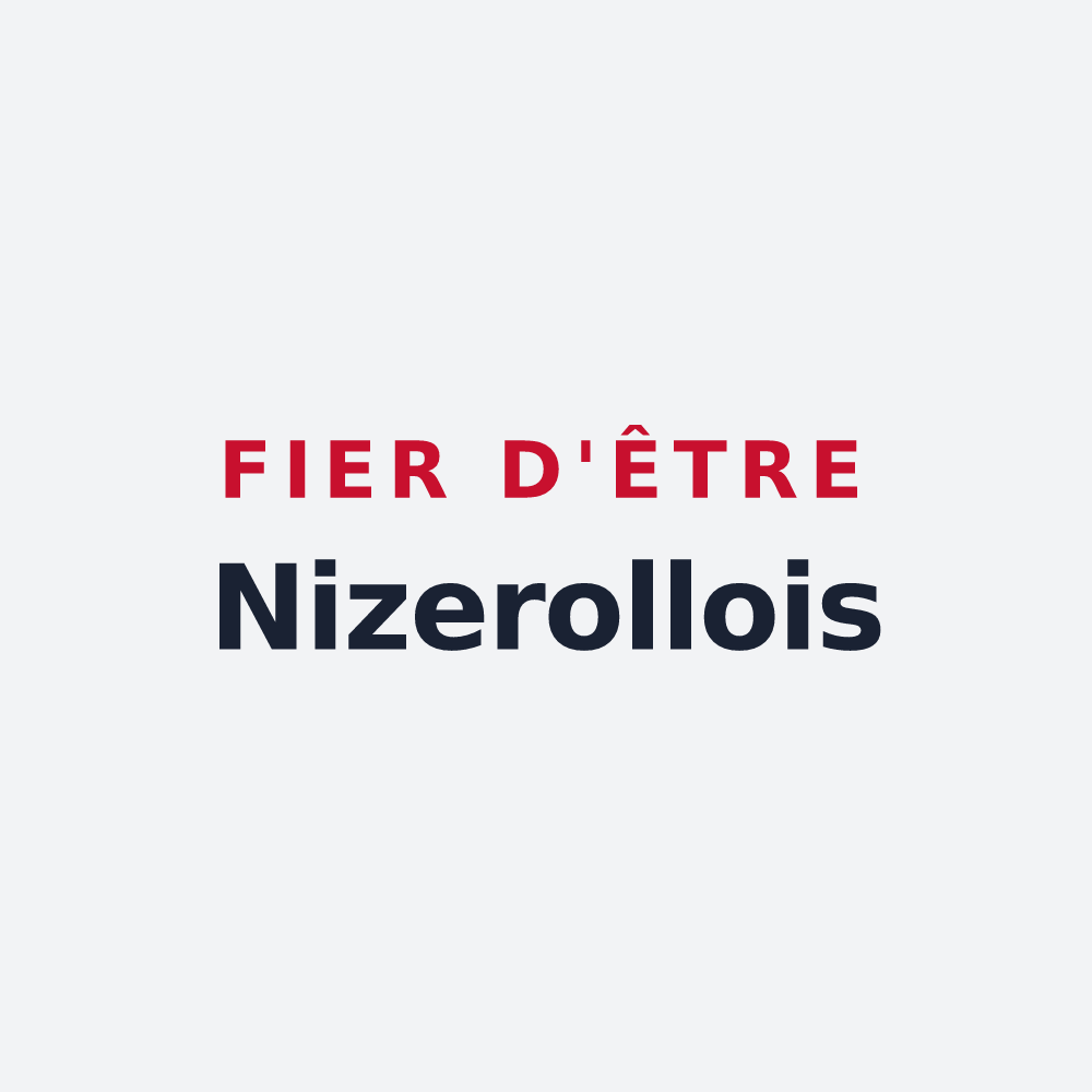 Poster « Fier d'être Nizerollois » — design pour Nizerolles
