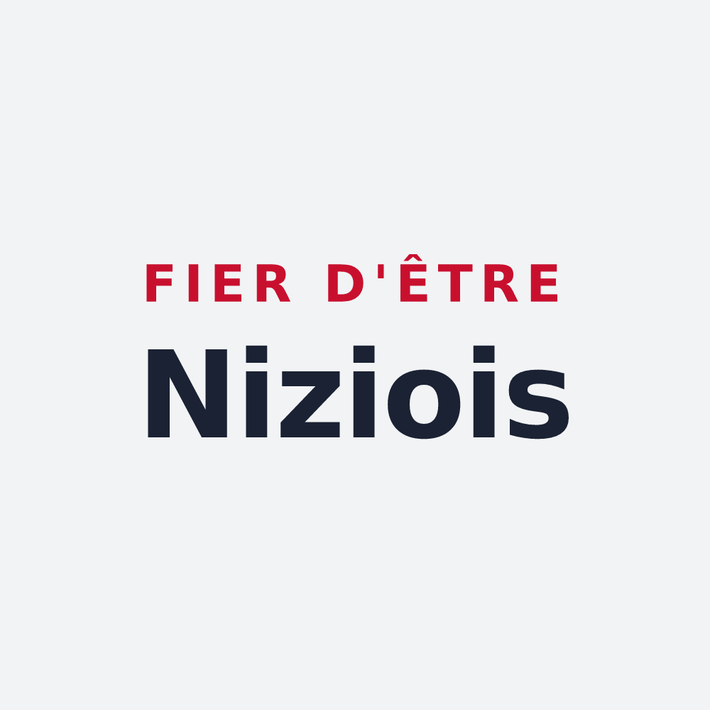 Poster « Fier d'être Niziois » — design pour Nizy-le-Comte