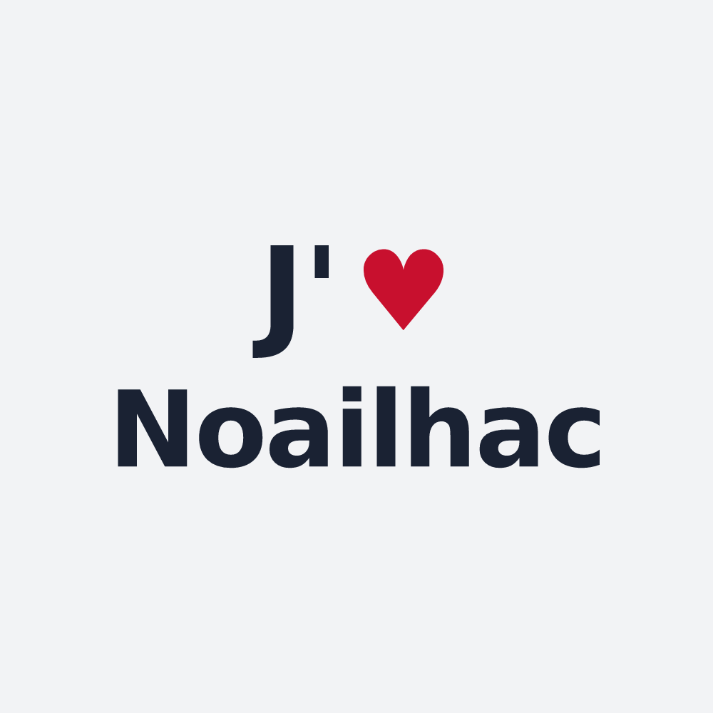 Poster personnalisé Noailhac — design J'aime Noailhac