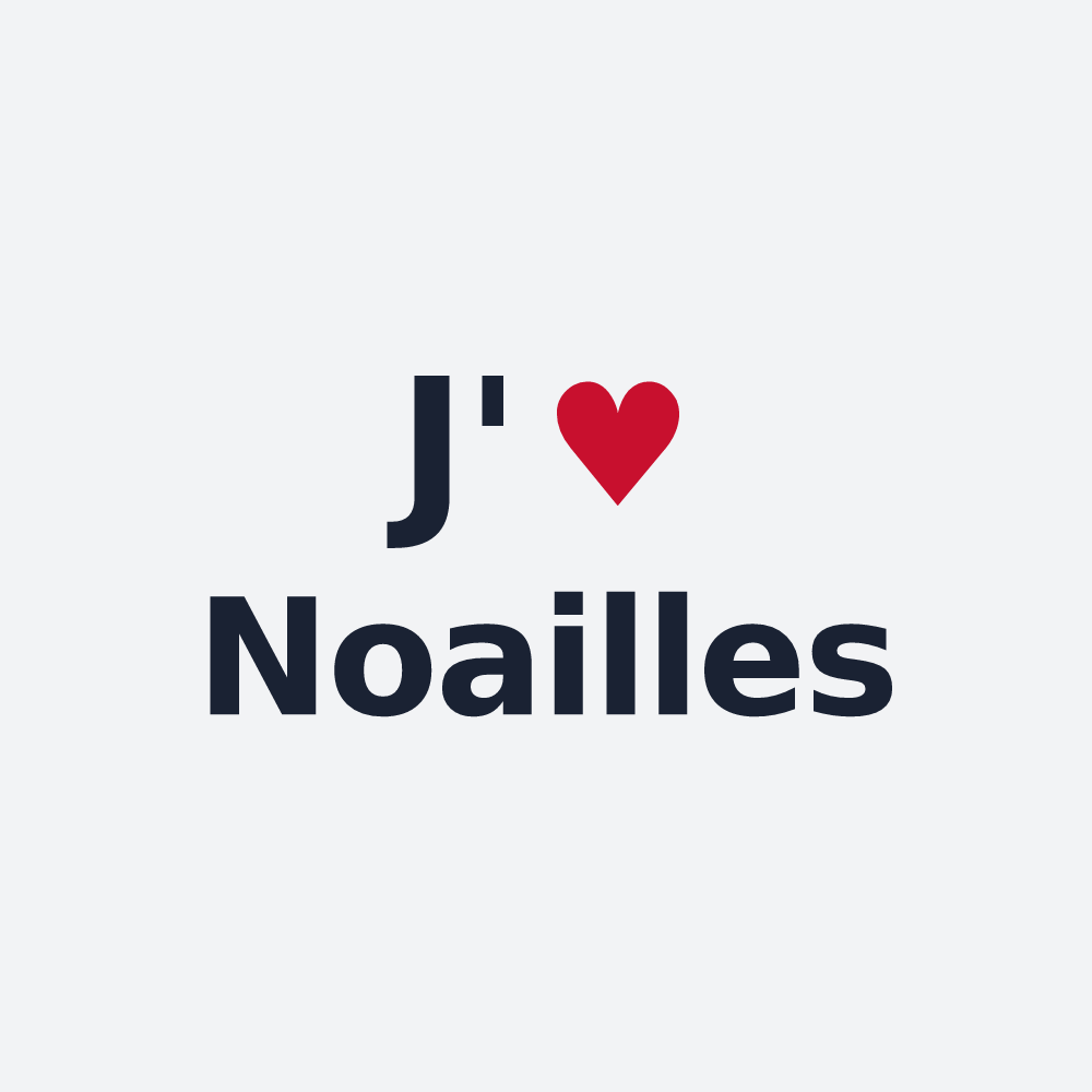 Poster personnalisé Noailles — design J'aime Noailles