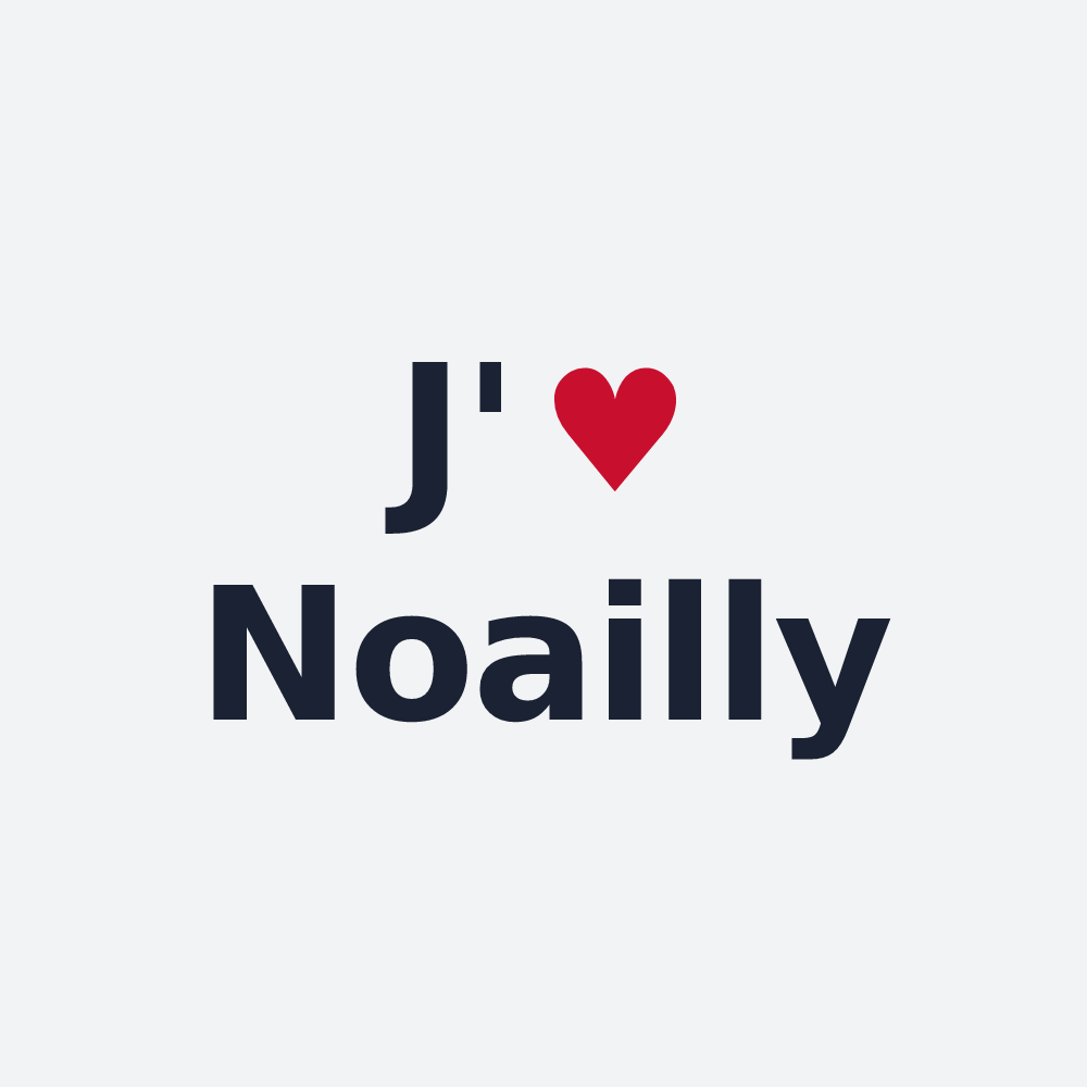 Poster personnalisé Noailly — design J'aime Noailly