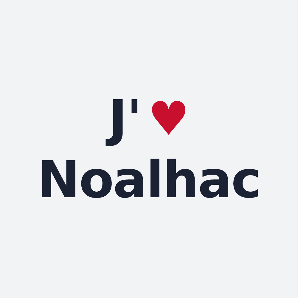 Poster personnalisé Noalhac — design J'aime Noalhac