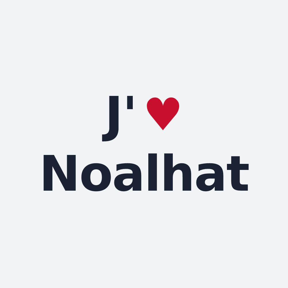Poster personnalisé Noalhat — design J'aime Noalhat