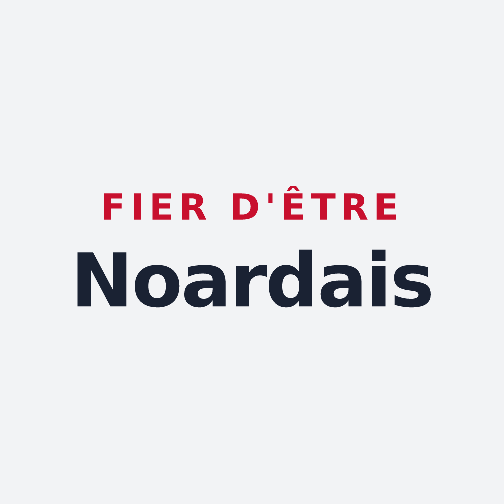 Poster « Fier d'être Noardais » — design pour Noards