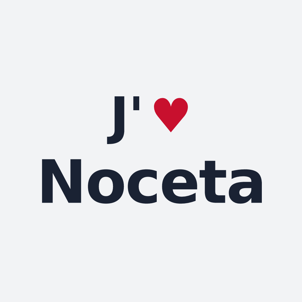 Poster personnalisé Noceta — design J'aime Noceta