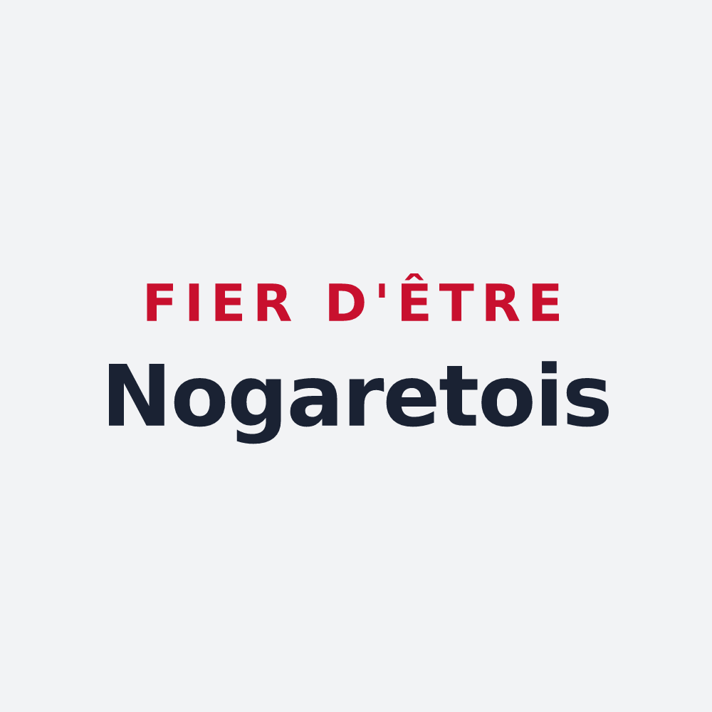 Poster « Fier d'être Nogaretois » — design pour Nogaret